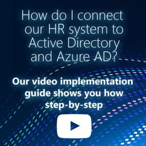 connect HR system to AD and Azure AD